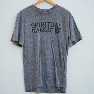 Spiritual Gangster Men's Logo Tee Grey Medium